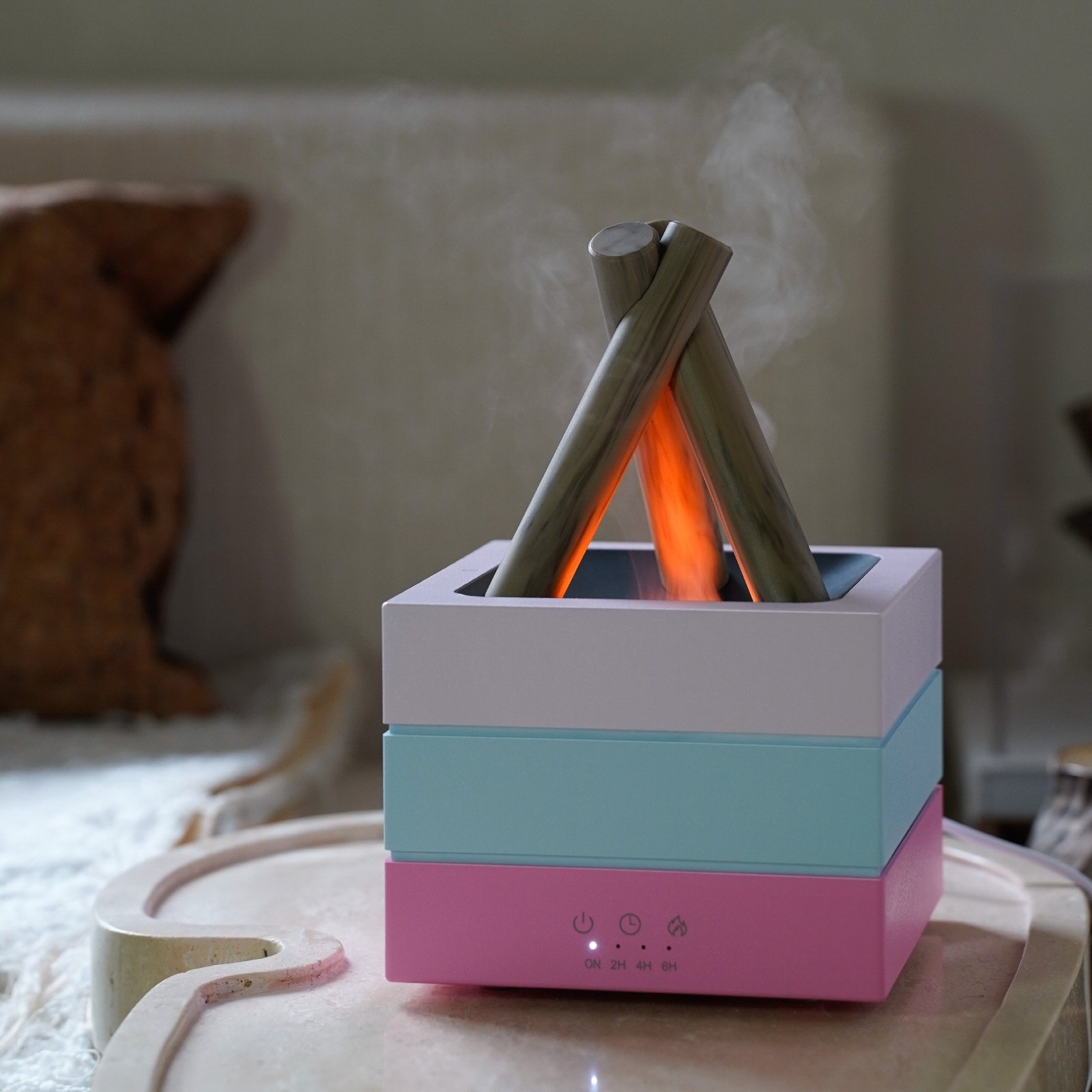 Flammen Aroma Diffuser – Luftbefeuchter mit LED-Flammeneffekt – Bild 3